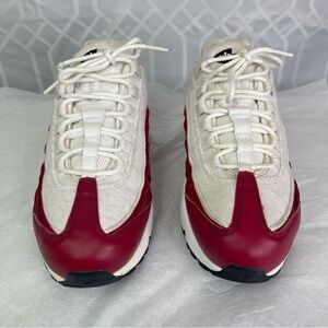 Nike Air Max 95 LX NSW Red Crush Satin Terry Sneakers Size 9.5